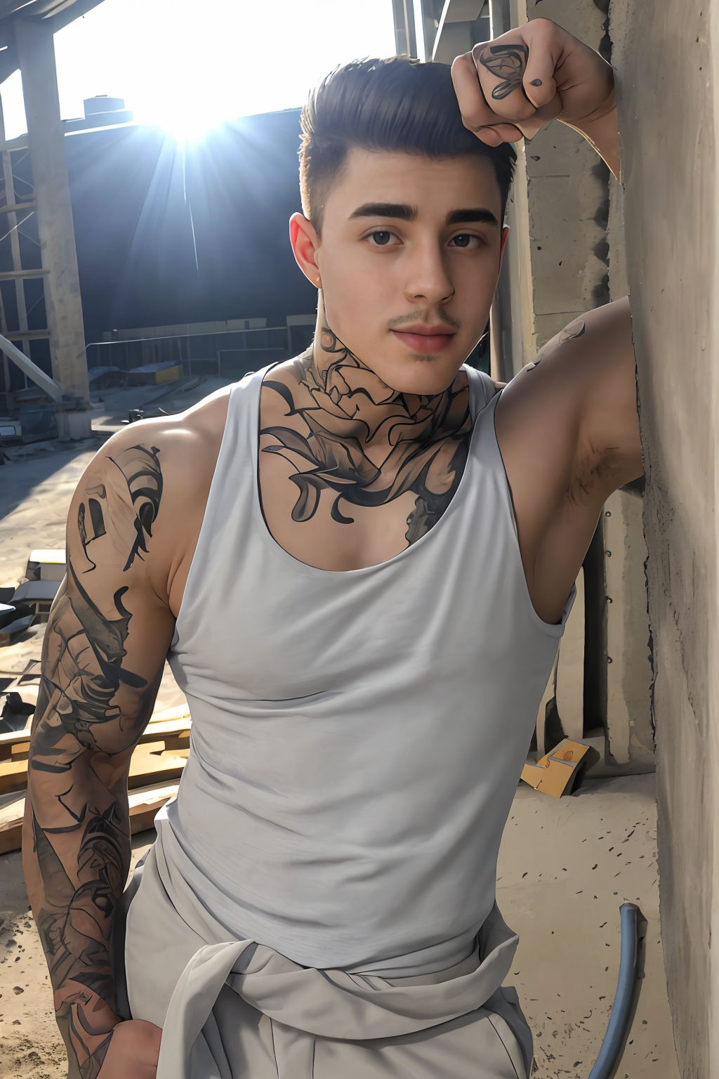 00001-2012484286-(wearing a tank top shirt) photo of male jakipz with tattoos _lora_jakipz-08_0.85_ posing outdoors in a remote construction site.png